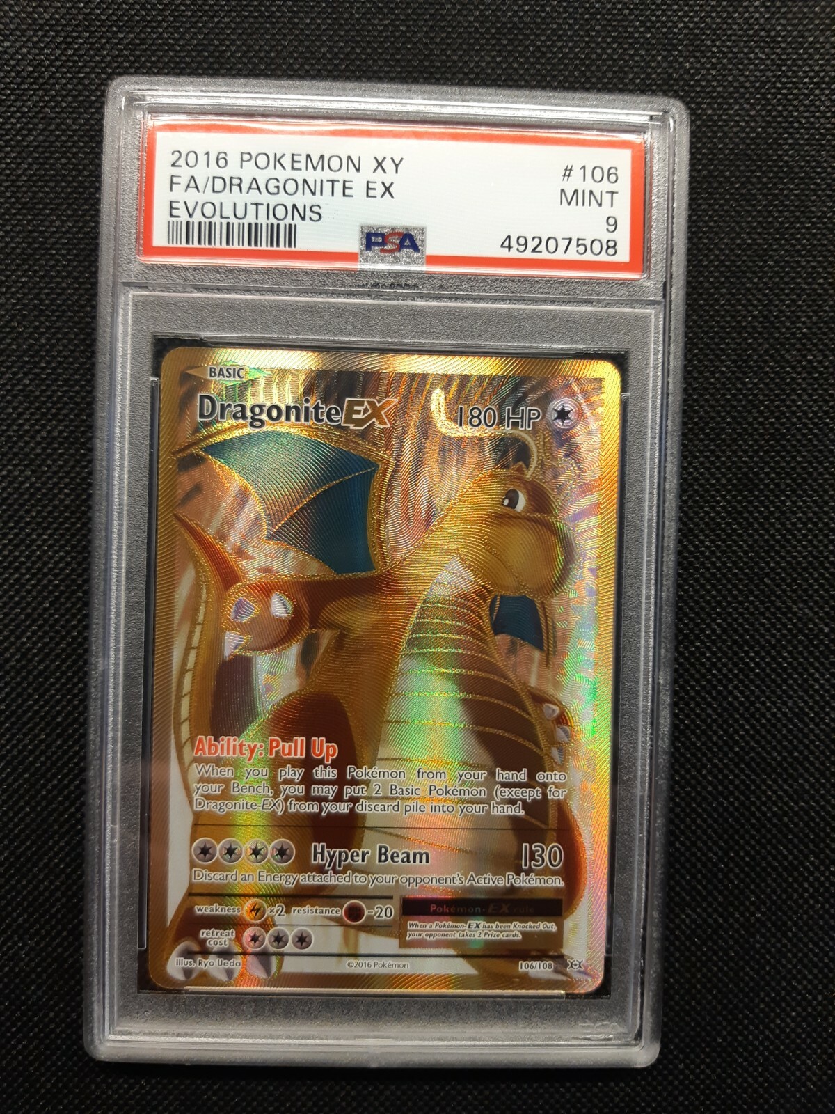2016 POKEMON XY EVOLUTIONS 106/108 DRAGONITE EX FA PSA 9 2016 POKEMON XY EVOLUTIONS 106/108 DRAGONITE EX FA PSA 9