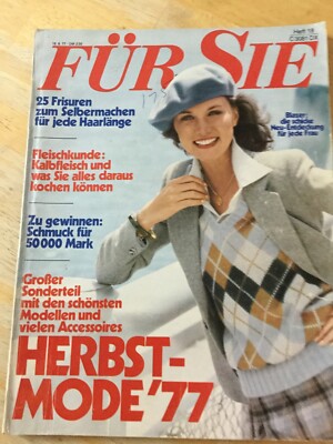 Fur Sie August 1977 German Sewing Knitting Fashion Magazine