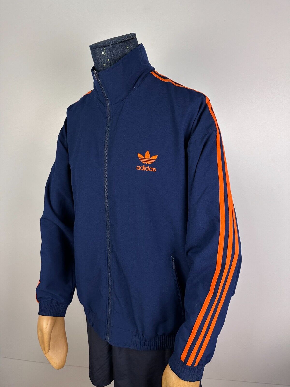 Vintage Adidas Originals Track Jacket 90s Retro Blue Orange Vintage Adidas Originals Track Jacket 90s Retro Blue Orange