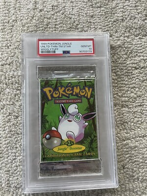 Pokemon Jungle Unlimited booster pack Wigglytuff Art PSA 10