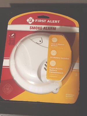 First Alert Smoke Alarm new in box 9v battery included.
