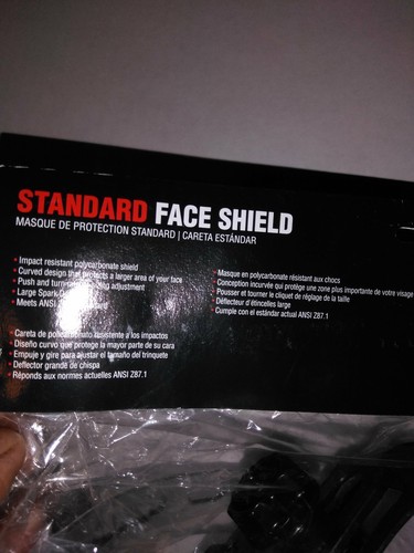 SAS Safety 5140 Standard Clear Full-Face Shield ISO 9001 Certified