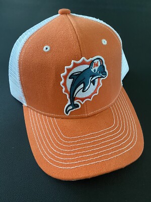 MIAMI DOLPHINS Vintage Throwback Classic Logo Trucker Snapback Cap Hat NEW   