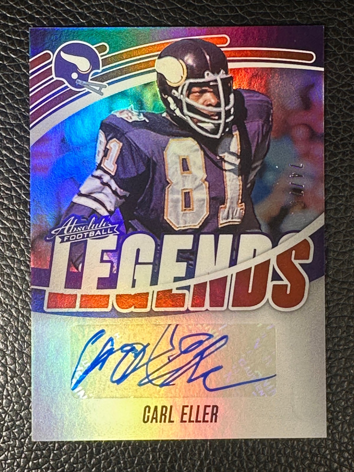 2025 Panini Absolute Legends Red Carl Eller 74/75 Auto Autograph