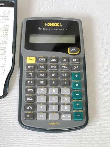 Texas Instruments TI-30XA Scientific Calculator! Fresh battery!