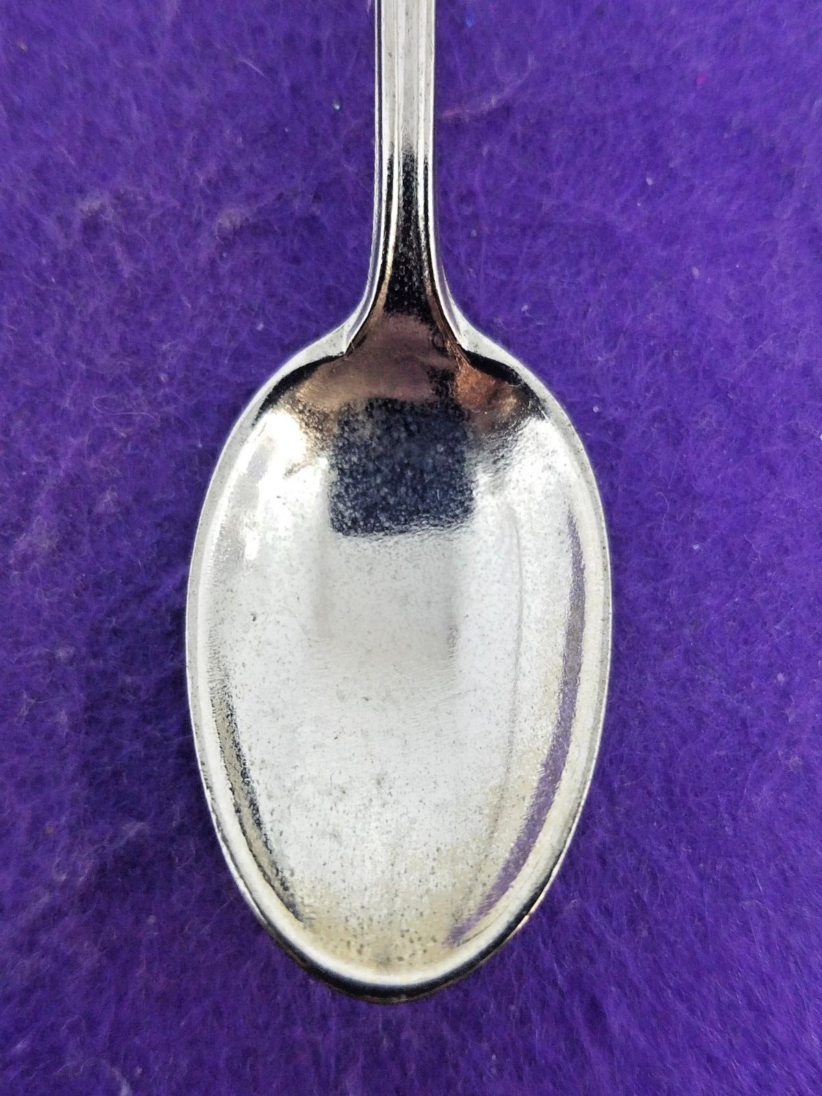 RHODE ISLAND SOUVENIR SPOON VINTAGE MINIATURE ENAMEL TOP
