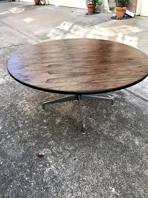 1970 s Eames Herman Miller 60'' Brazilian Rosewood Dining Table Vintage MCM