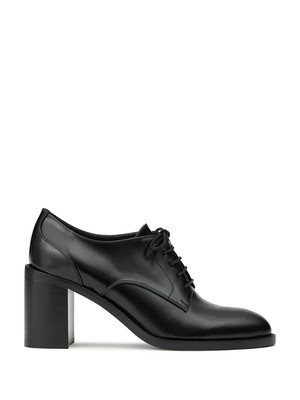 

LAFAYETTE 148 NEW YORK Женские черные туфли Tomas на блочном каблуке Кожаные туфли на каблуке Oxfored, Черный, LF-0833
