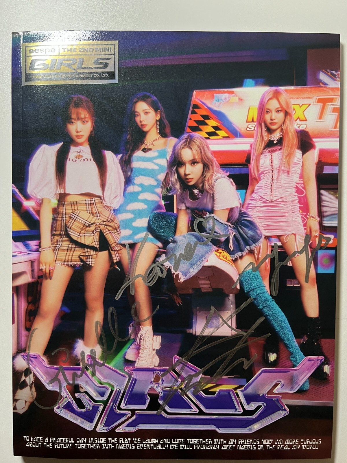aespa [GIRLS] All Member Autographed Signed Album | eBay