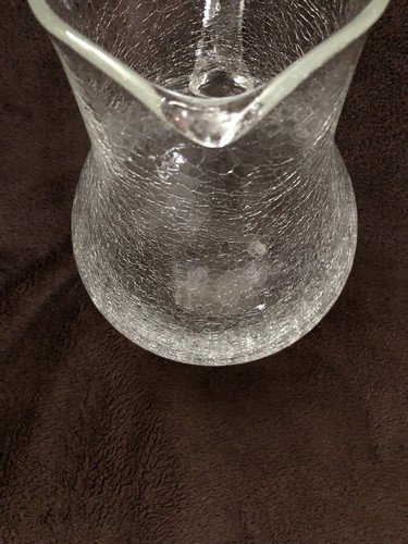 MID CENTURY MODERN  BLENKO CRACKLE GLASS PITCHER/JUG