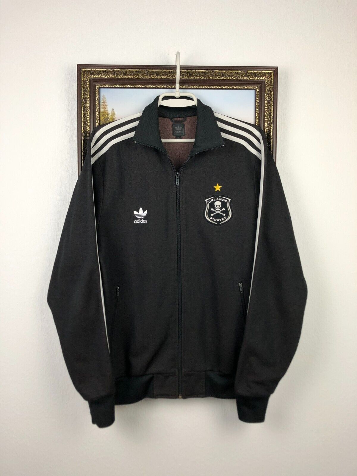 Vintage Adidas Olympics Orlando Pirates Jacket Soccer Track Top Mens Size M Vintage Adidas Olympics Orlando Pirates Jacket Soccer Track Top Mens Size M