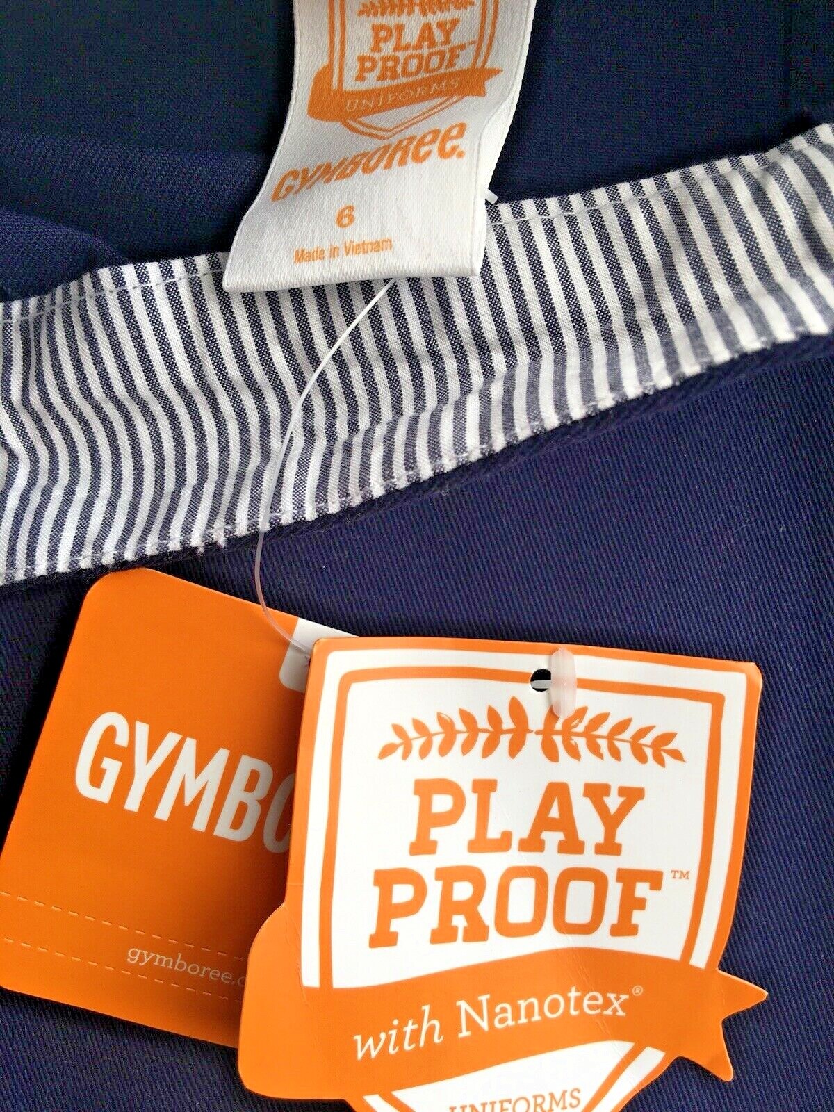 GYMBOREE Girls Size 6 Navy Blue Uniform Pleated Skirt Play Proof NWT