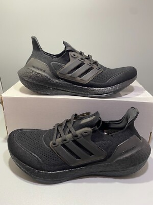 Adidas Men s UltraBoost 21 Athletic Sneakers boost Shoes FY0306 Black Size 8