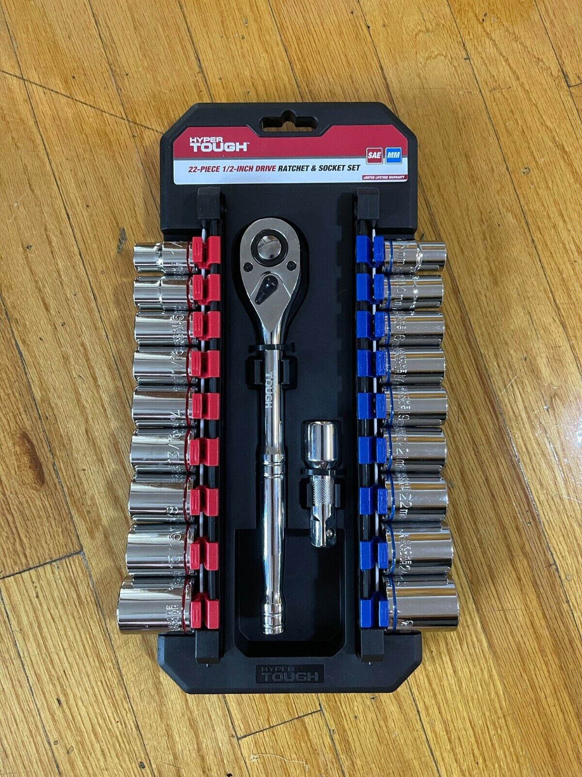 1/2 in. Drive Ratchet and SAE/MM Socket Set (22-Piece) 1/2 in. Drive Ratchet and SAE/MM Socket Set (22-Piece)