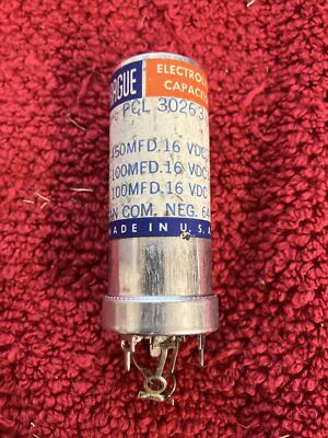 PCL-3026.3 SPRAGUE CAPACITOR PRINT-LOK@LYTIC 450-100-100MF 16-16-16WVDC NOS