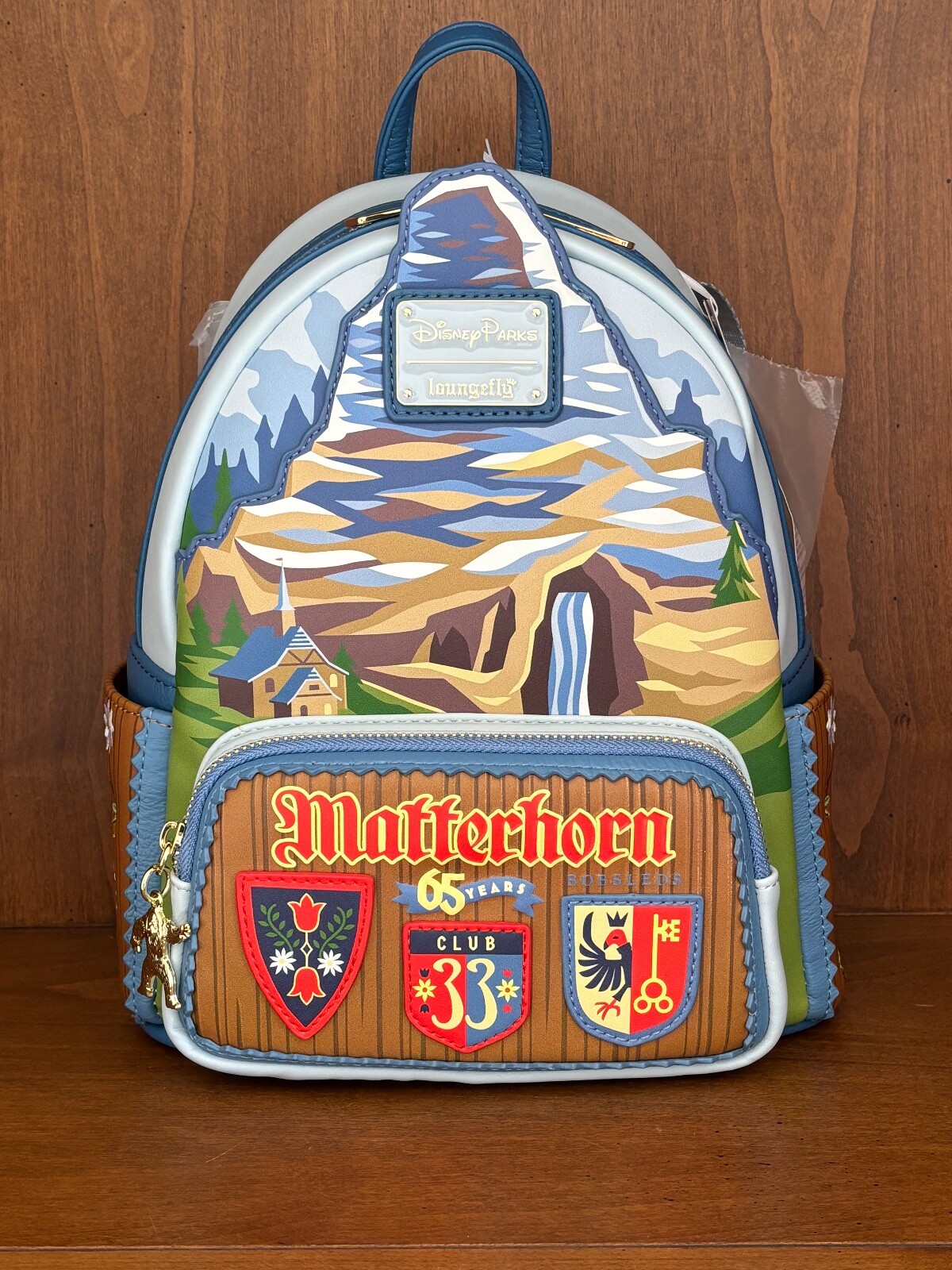 新品 ラウンジフライ　ディズニー　クラブ33　65周年記念　マッターホルン New Disneyland Club 33 MATTERHORN Loungefly Backpack 65th