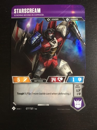 WotC Transformers TCG ** 1x Starscream // Scheming Second-in-Command ** NM-Mint