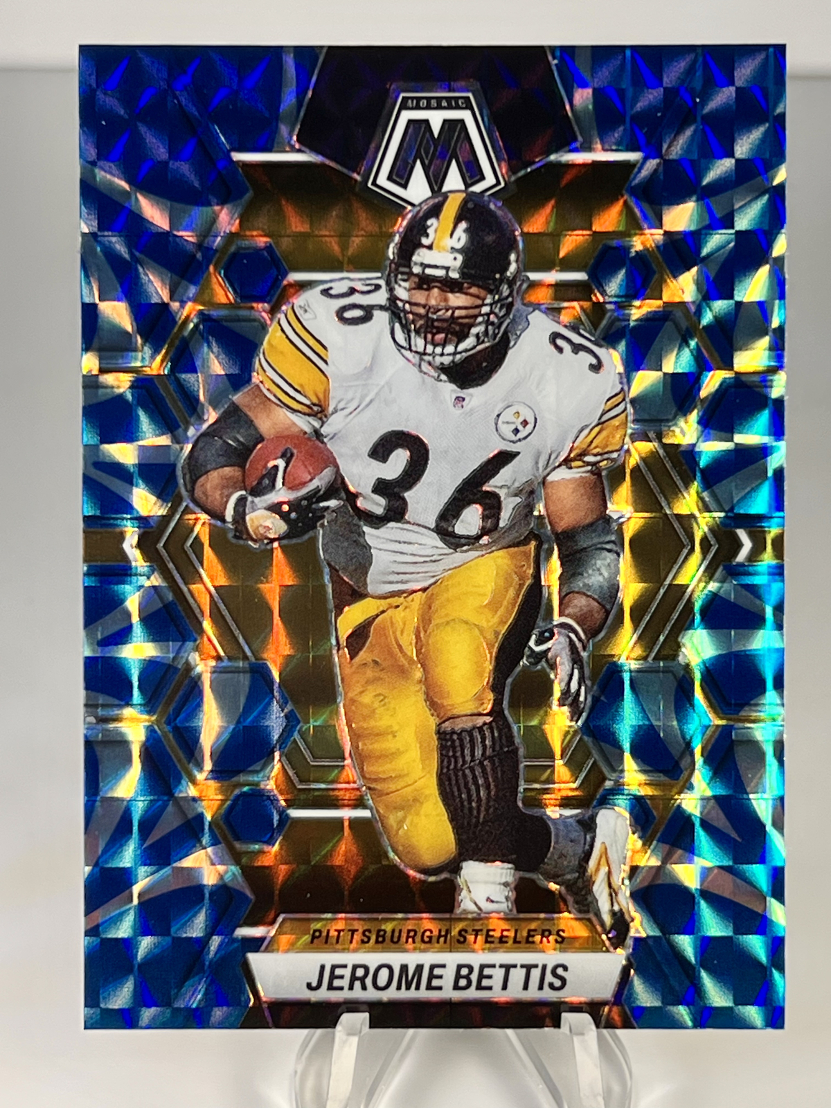 2023 Panini Mosaic - #209 Jerome Bettis Blue Mosaic Prizm | eBay