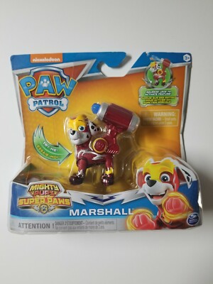 PAW PATROL Nickelodeon Mighty Pups Super Paws Figure Marshall