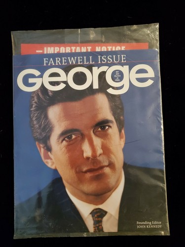 JOHN F KENNEDY Jr George Magazine 2001 FAREWELL ISSUE SEALED