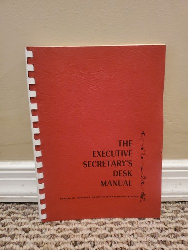 The Excecutive Secretary's Desk Manual, 1968, Spiral Bound