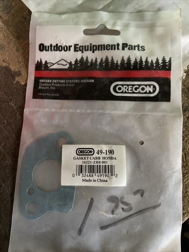 Oregon 49-190 carb. gasket Honda 16221-ZH8-801 NOS | eBay
