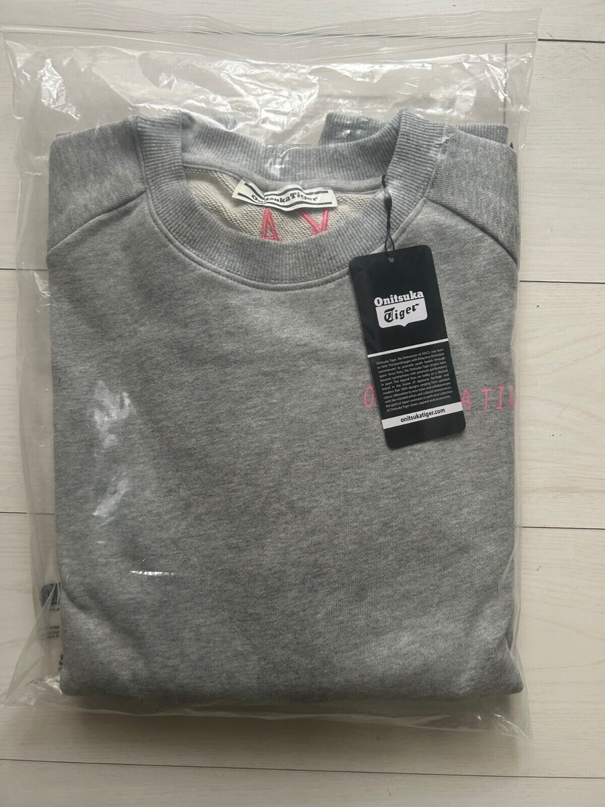 Onitsuka tiger SWEAT TOP Big tiger Embroidery Sweat top XS Onitsuka tiger SWEAT TOP Big tiger Embroidery Sweat top XS