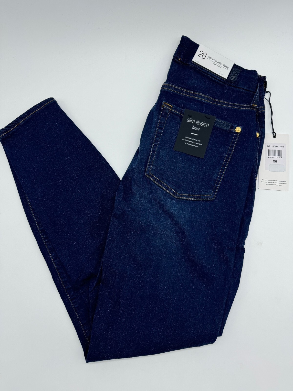m 7 For All Mankind Womens Slim Illusion Luxe High-rise Ankle