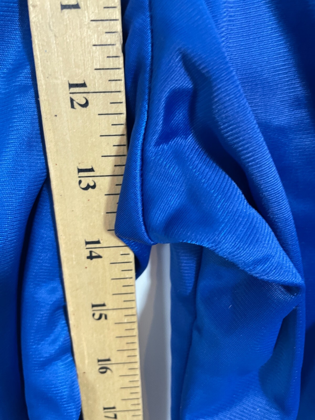 VTG Arena Men's 70s 80s Blue Satin Track Pants and Jacket Sz Small