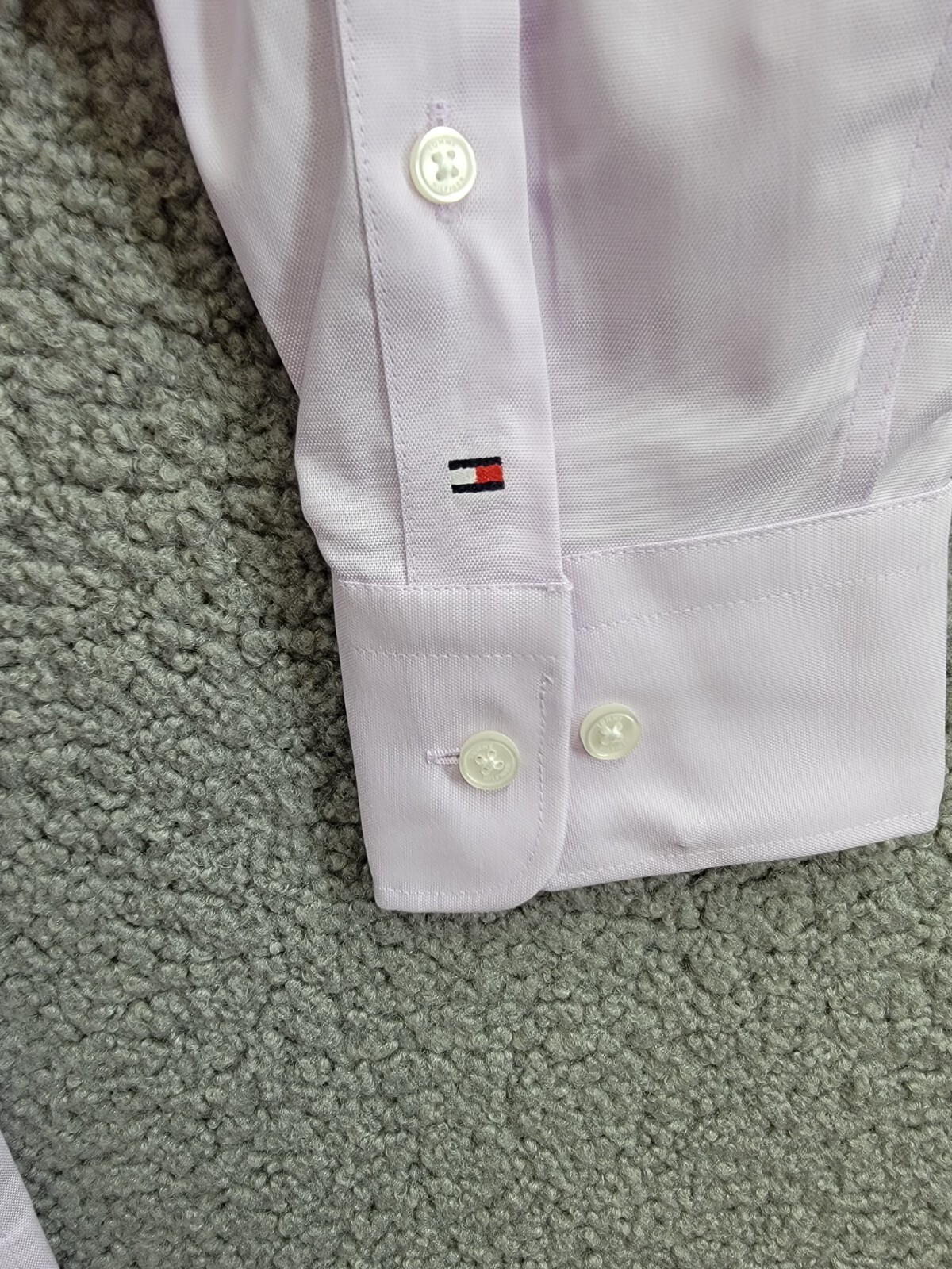 Tommy Hilfiger TH Flex Regular Fit Stretch Oxford Dress Shirt Men's 15.5 32-33 - Picture 11 of 18
