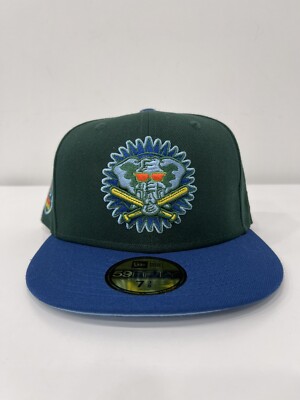 Oakland A s New Era MLB Enchanted Forest 50th Anniversary Fitted Cap Hat 7 3/8