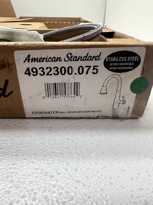 American Standard Stainless Steel 4932300.075 Edgewater Pull Down Kitchen Faucet
