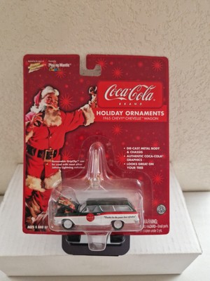 Johnny White Lightning Coca Cola Holiday Ornament 1965 Chevy Chevelle Wagon C95