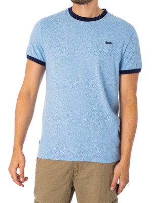 

Мужская футболка Vintage Ringer Superdry, синяя, Синий, M1011183A-6CR