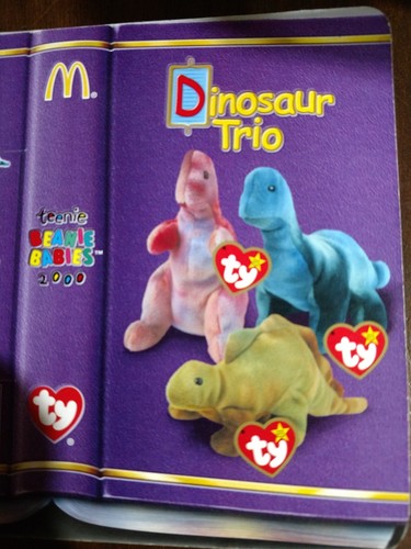 TY Teenie Beanie Babies McDonald Dinosaur Trio 1994 “REX” the Tyrannosaurus Rex