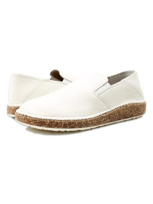 

BIRKENSTOCK Женские кожаные лоферы без шнуровки на платформе с белым каблуком Callan Toe, Белый, 1020101