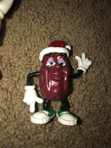 Lot of 3 California Raisins Toy Figures Vintage 1980’s Tennis Racket Shoes