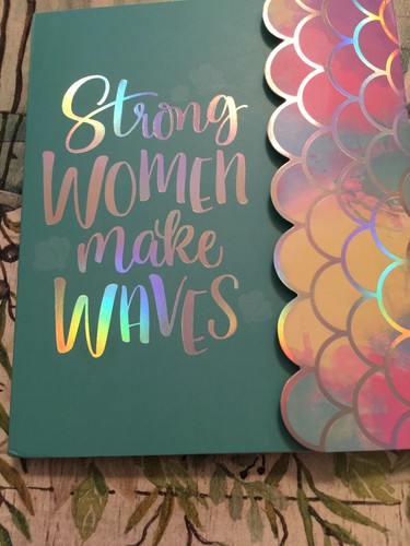 Motivational Title Note Book With Rainbow Cover.