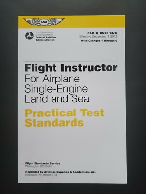 FAA Certified Flight Instructor Practical Test Standards (PTS) Book