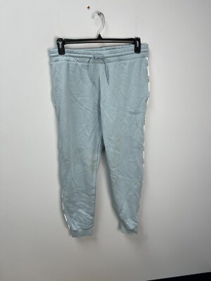 Reebok Light Blue Fleece Jogger Sweatpants Piping Pack Women's Size Medium