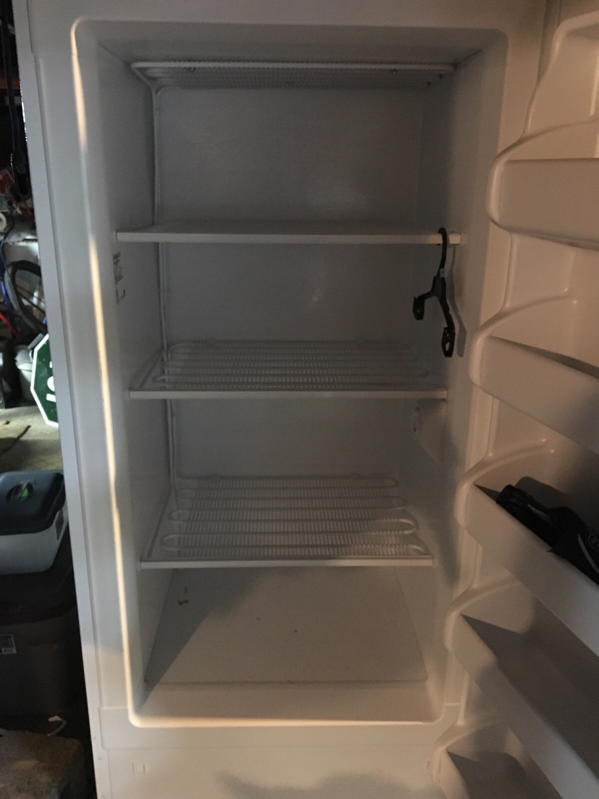 Ken more upright freezer  white used good condition 3-4 yrs old