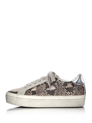 

Спортивные кроссовки AQUA Womens Blush Grey Snake Print Play Toe Platform 9,5 M, Серый, AQ-PLAY
