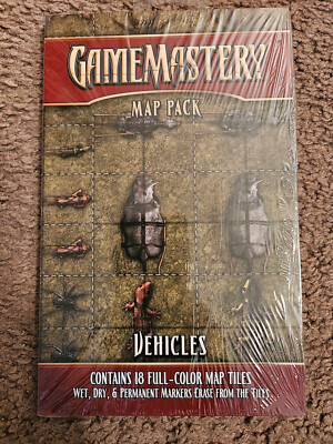 GameMastery Map Pack Vehicles 18 Color Tiles Fantasy Transports PZO4040 NiS
