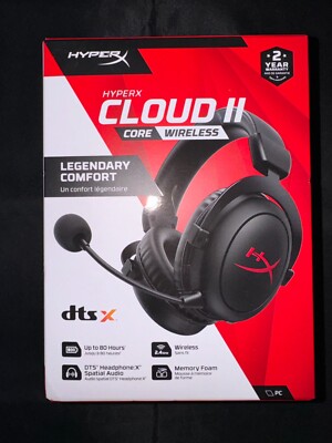 HyperX Cloud II Core Wireless Gaming Headset for PC, PS5, PS4, Switch New Sealed
