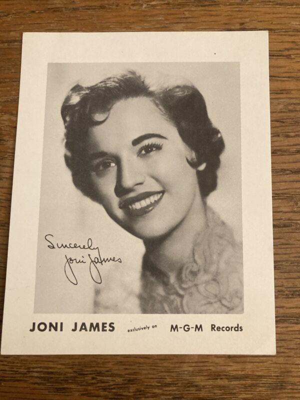 Joni James Cabinet Card Post Card MGM Records