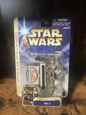 Star Wars Attack Of The Clones Secret Dexter s Diner WA-7 Droid New