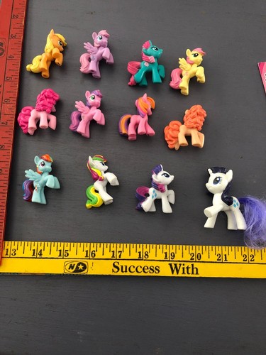 My Little Pony mini figures lot 12 loose w/cards Pinkie Pie Sweetsong Rarity MOR