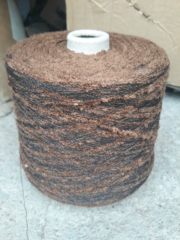 Fil A Tricoter Chenille Fantaisie Brandy 780 Grammes