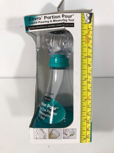 Zevro Portion Pour - Blue All In One Pourer & Measuring Tool Holds 5 oz. NIB