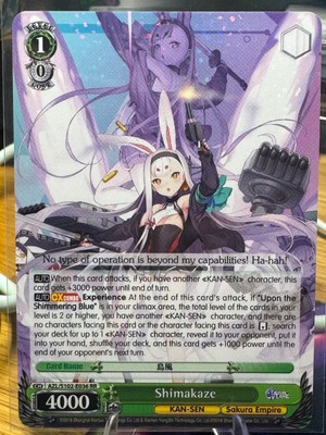 Weiss Schwarz Shimakaze Azur Lane AZL/S102-E036 Double Rare